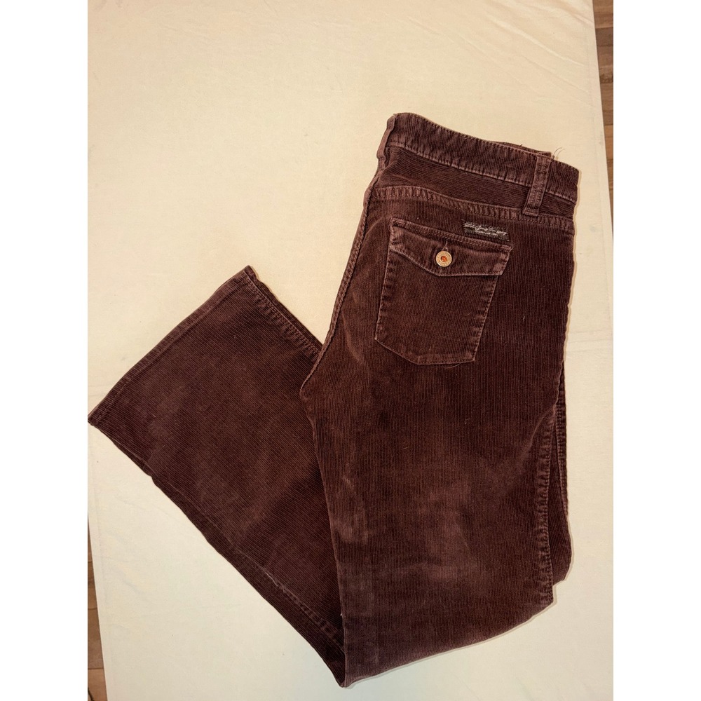Polo Jeans Ralph Lauren Womens Brown Corduroy Pants Bootcut Size 10x30 - Picture 3 of 7